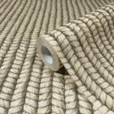 non-woven tapet med korkflettet look beige tekstil look