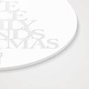 Akrylbillede, vinduesbillede til ophængning af juletræsord - Rund