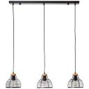 Pendelleuchte Annelie, braun, 120 x 100 cm, Holz Pendellampe