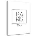 Canvasbillede, Gravure Paris med inskription
