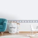 A.S. Création Lovely Kids Frise autocollante enfant - Gris, Blanc