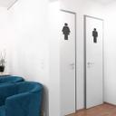 MDF - Decoración en madera - Letrero WC