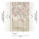 COSMOPOLITAN blomstrer grene pink beige - vintage Ikke-vævet tapet romantisk