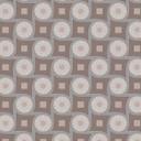 grafisk tapet med cirkelmønster brun beige - non-woven tapet i retrostil