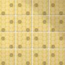 Azulejos Adhesivos Boho - círculos sol amarillo antracita - lote de 12