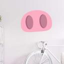 Muursticker Emoji Pig Nose