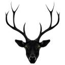 Sticker mural Ireland - Cerf noir