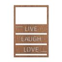 Wood Art Caoba Live Laugh Love