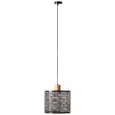 Pendelleuchte Moritz, braun, 120 x 29 cm, Metall Hängelampe
