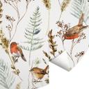 Tapet cirkel Spurve og rødben - UN Designs - vliesetapet/selvklæbende non-woven tapet