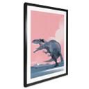 Póster Dinosaurio Giganotosaurus - Póster Infantil - Marrón