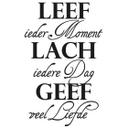 Muursticker Leef ieder moment...2