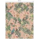 Tapet med mønster jungletapet - jungle med papegøjer pink - Bloomery Decor