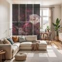Separador de ambientes, biombo, pantalla de privacidad colgante ramo de flores con peonias - UN Desi