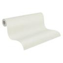 Enkelt tapet med hørlook hvidgrønligt - Ensfarvet tapet - struktureret non-woven tapet
