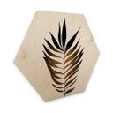 Hexagon Hout Kubistika - Golden Leaf