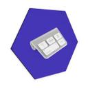 Hexagon Dibond Livets tastatur - Pozdniakov