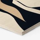 Hexagone - Placage bois de bouleau Kubistika - La dame en robe noire