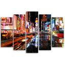Lærredstryk 5 stykker, Times Square New York City Nacgt