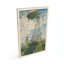 Cuadro de madera Monet - Mujer con sombrilla - Madame Monet y su hijo