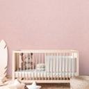 Ensfarvet tapet til pigeværelse pink - monokromt tapet til børneværelse 