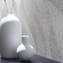 Papel pintado no tejido de aspecto ondulado artístico y ondulado gris