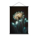 Tekstil plakat med lyst blomsterhjerte - Treechild