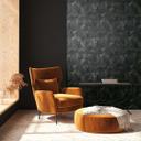 Papel pintado oro negro aspecto hormigón vintage papel pintado no tejido aspecto hormigón yeso salón