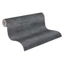 Industrielt abstrakt tapet i antracit med metalliske accenter - tekstureret non-woven tapet