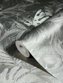 non-woven tapet platin blomstret til stue soveværelse tapet marburg