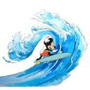 Tapet - Mickey surfer - 300 x 280 cm