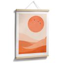 Póster Paisaje armonioso naranja - Kubistika