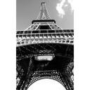 Papier peint photo - Tour Eiffel en noir et blanc