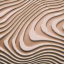 GeometricWave1 designtapet i beige sort - non-woven tapet Designwalls 2 - 2,55 x 3,5 m