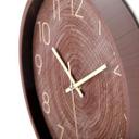 Wanduhr Baumstamm in Holzoptik Ø30 cm