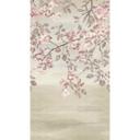 COSMOPOLITAN blomstrer grene pink beige - vintage Ikke-vævet tapet romantisk