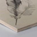 Hexagon Hout - Feathers