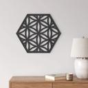 MDF - Decoración en madera - Hexágono flor de la vida