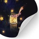 Vinilo decorativo Starcatcher: Un vaso lleno de deseos - Tailandés - Redondo