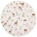 Lille hjort blandt blomster tapet - Kikki Belle - Round - vliesetapet/selvklæbende non-woven tapet