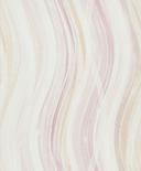 Papel pintado no tejido ondas, rayas gráfico moderno mate en blanco rojo