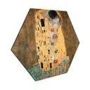 Hexagon Dibond Klimt - the Kiss