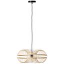 Pendelleuchte Dana, braun, Ø 48 cm, Bambus Pendellampe