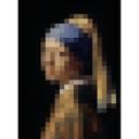 Papier peint photo Vermeer - La jeune fille à la boucle d'oreille en perles - 192x260 cm