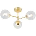 Deckenleuchte Henri, gold, 49 x 21 cm, Glas Innenleuchte