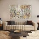 5 stykke lærredstryk Mosaikjungle