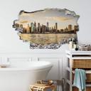 3D Wallsticker - Solnedgang på Manhattan
