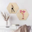 Hexagone - Bois placage bouleau Tohmé - Baby