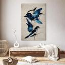 Lærredsprint - Treechild - Blue Birds