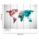 non-woven tapet World Graphic fototapet Designwalls i hvid og blå 